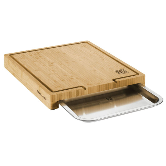 ZWILLING - BBQ+ Bamboo Chopping board with SS tray