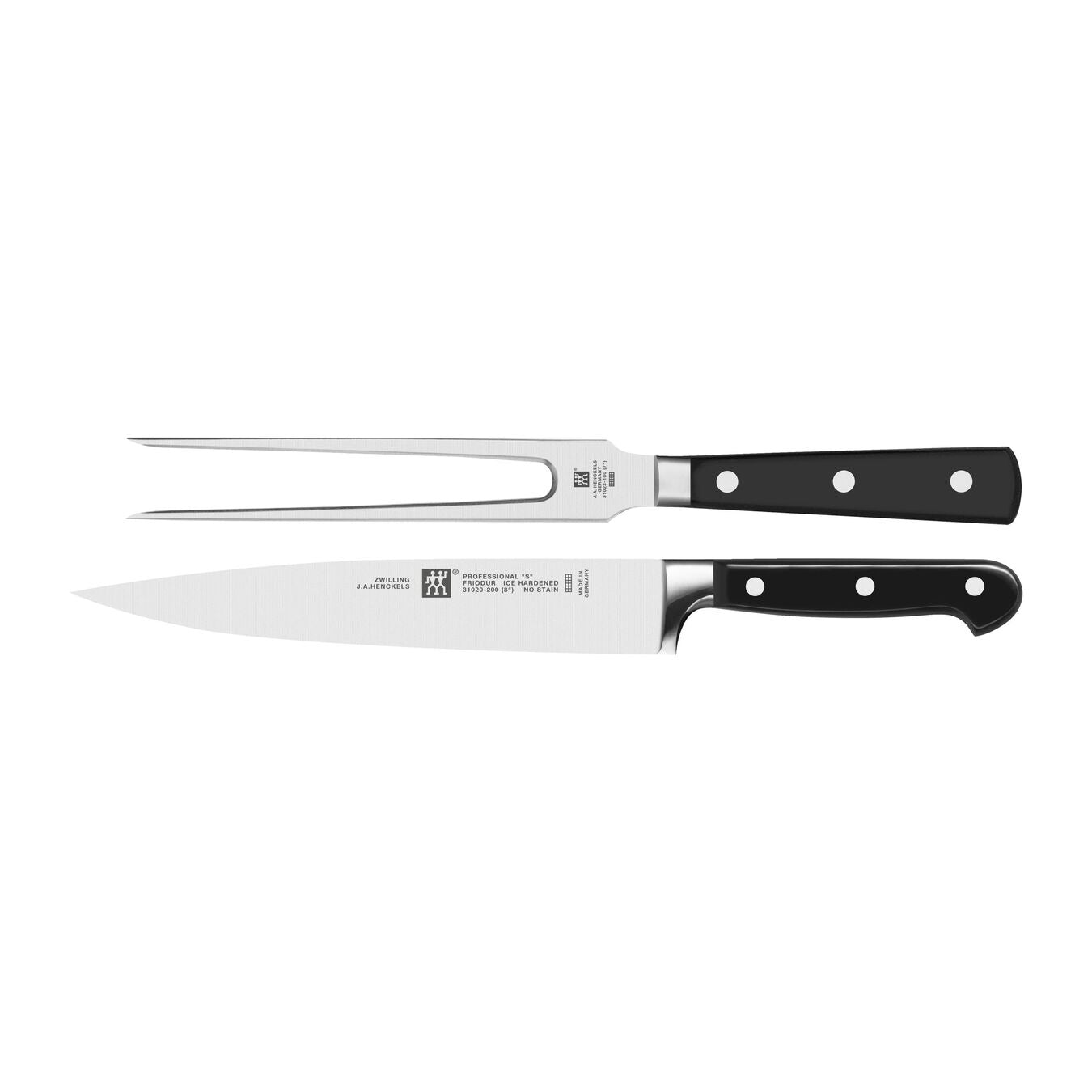 ZWILLING - Pro S Slicing Knife & Carving Fork Set - 2pc