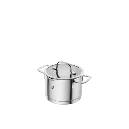 ZWILLING - TRUEFLOW -  Stainless Steel Stock pot with Glass Lid - 16cm / 2L