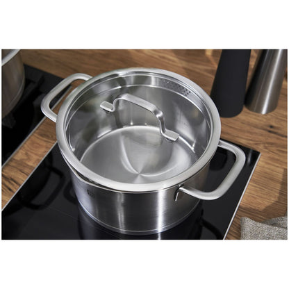 ZWILLING - TRUEFLOW - Stainless Steel Stew pot with Glass Lid - 20cm / 3L