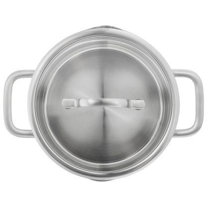 ZWILLING - TRUEFLOW - Stainless Steel Stew pot with Glass Lid - 20cm / 3L