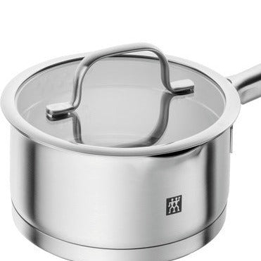 ZWILLING - TRUEFLOW - Stainless Steel Saucepan with Glass Lid - 16cm / 1.5L