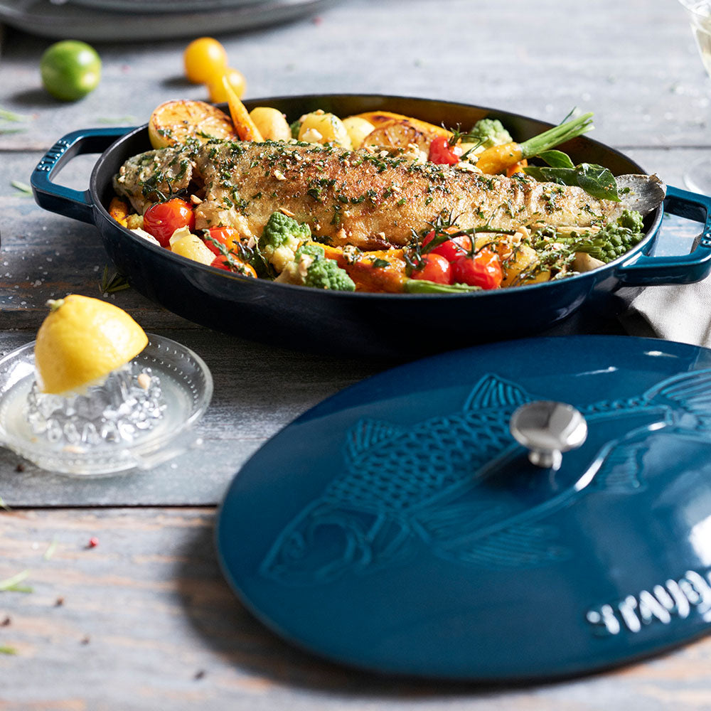 STAUB - Fish Casserole Cast Iron Dish - 32cm