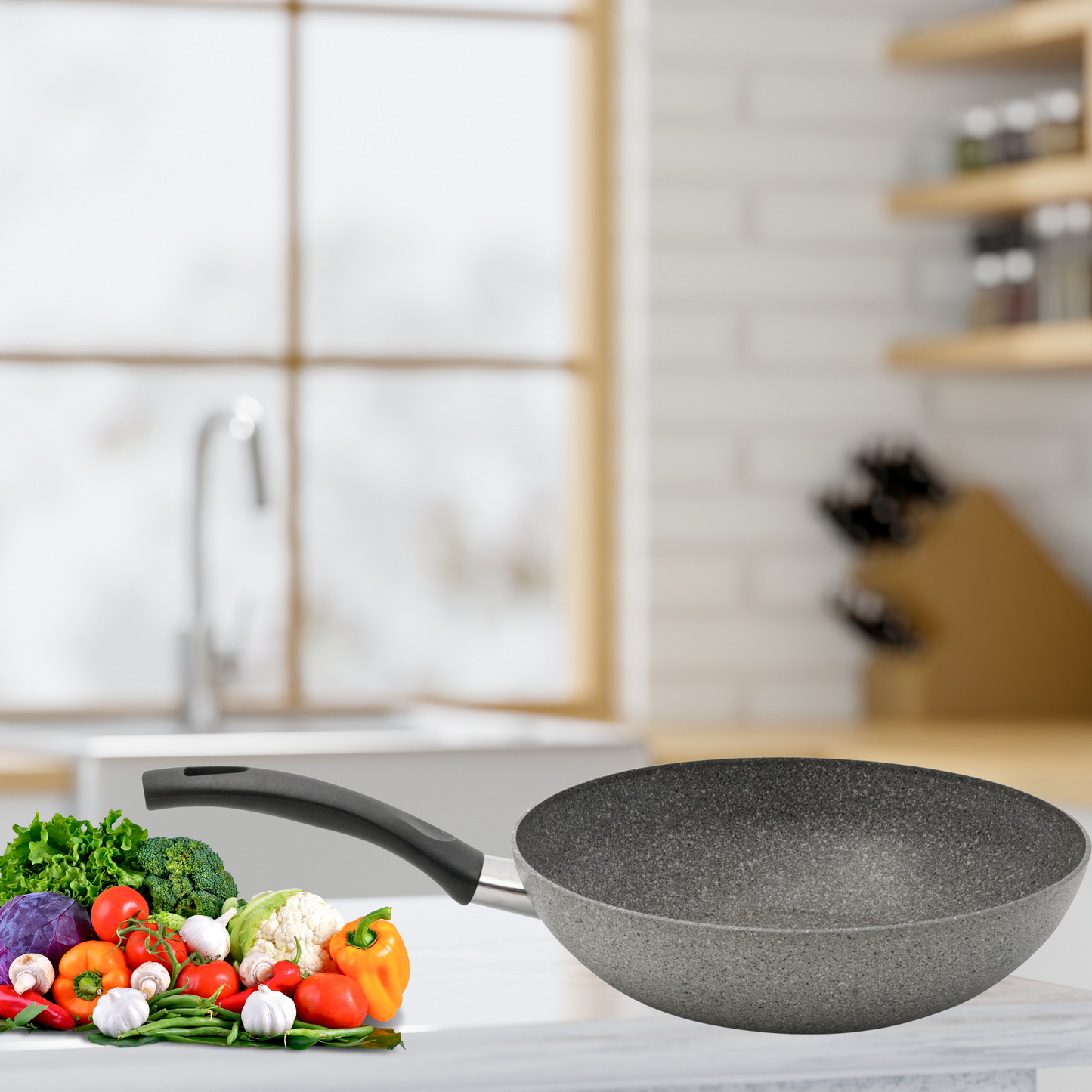 BALLARINI - Cortina Granitium Wok - 28cm