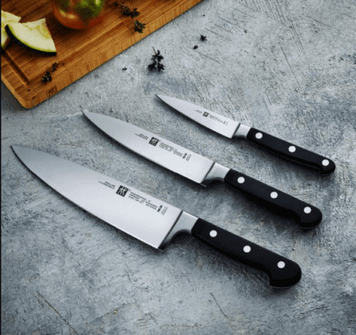 ZWILLING - Pro S Knife Set - Chefs, Slicing, Pairing knife - 3pc