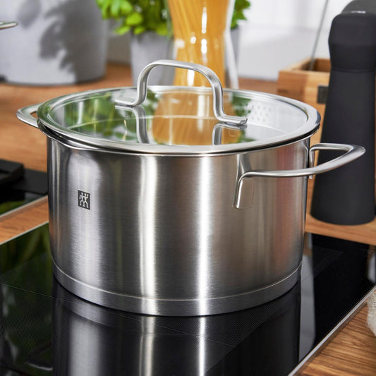 ZWILLING - TRUEFLOW - Stainless Steel Stock pot with Glass Lid -  20cm / 3.5L
